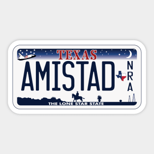 Amistad National Recreation Area license plate Sticker